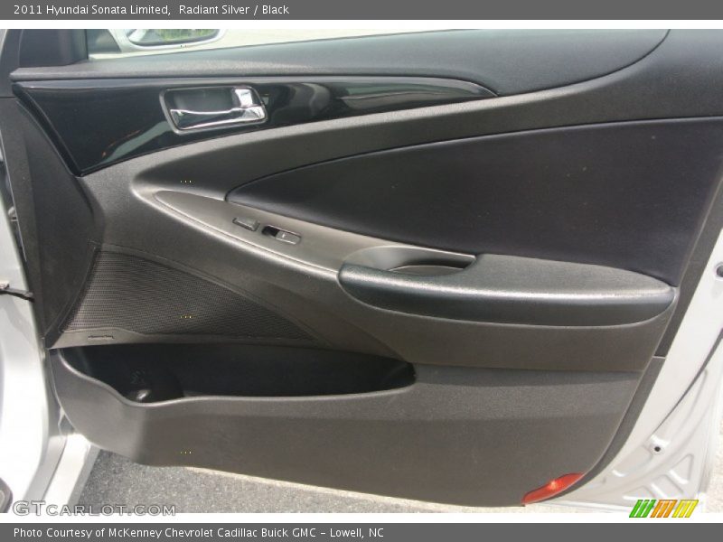 Radiant Silver / Black 2011 Hyundai Sonata Limited