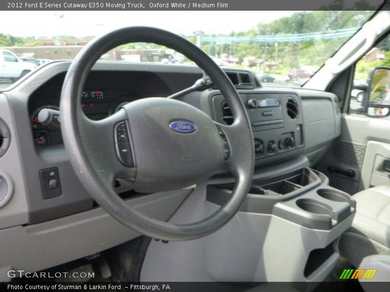 Oxford White / Medium Flint 2012 Ford E Series Cutaway E350 Moving Truck