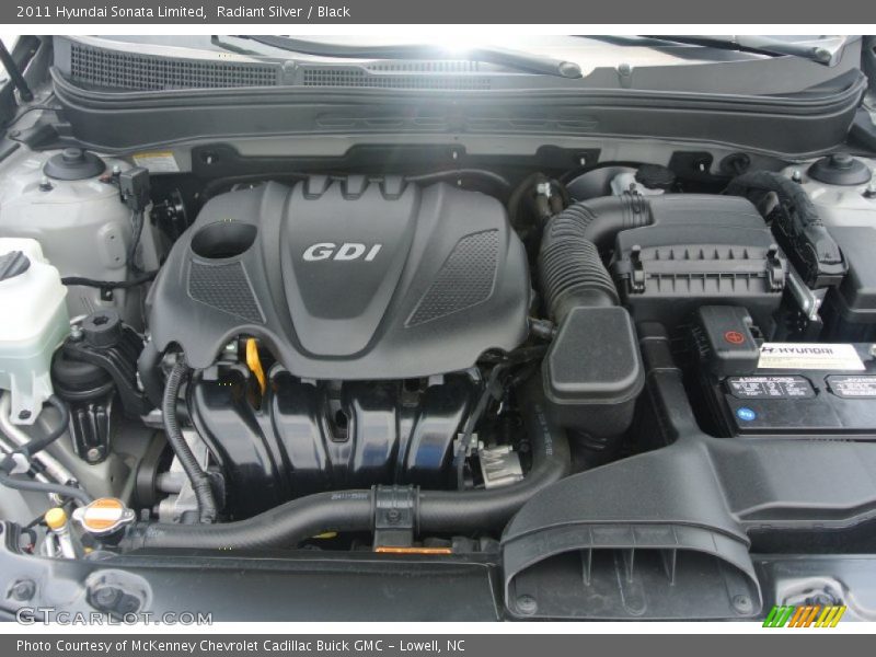 Radiant Silver / Black 2011 Hyundai Sonata Limited