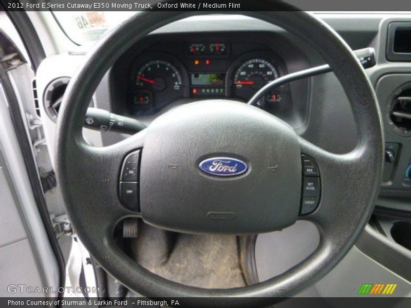Oxford White / Medium Flint 2012 Ford E Series Cutaway E350 Moving Truck