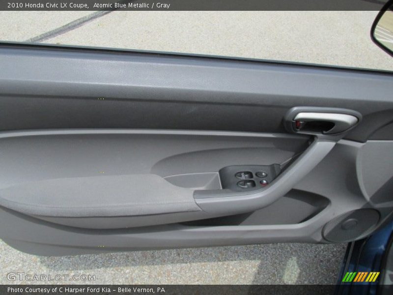 Atomic Blue Metallic / Gray 2010 Honda Civic LX Coupe