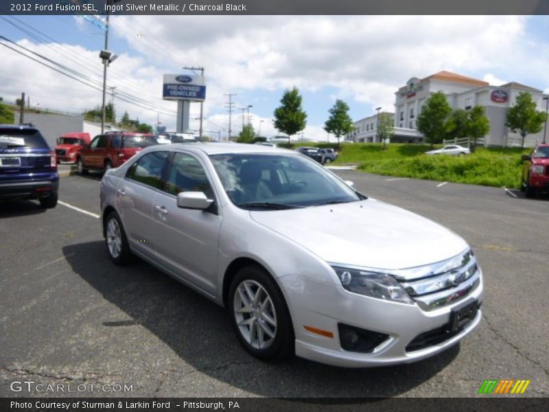 Ingot Silver Metallic / Charcoal Black 2012 Ford Fusion SEL