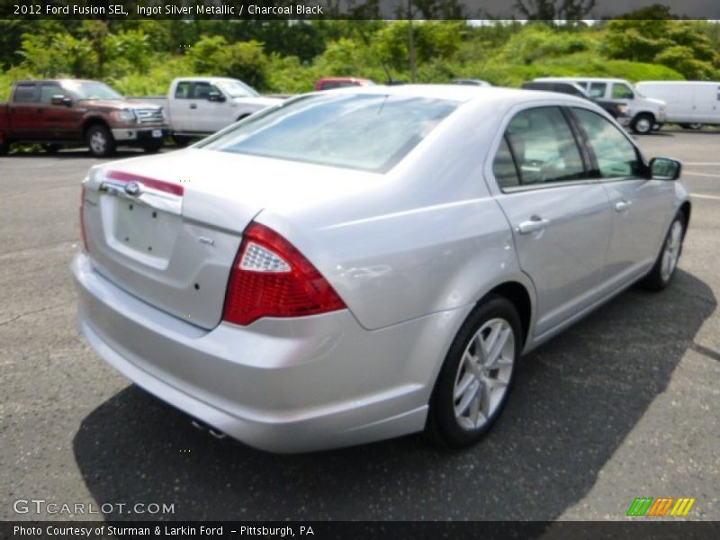Ingot Silver Metallic / Charcoal Black 2012 Ford Fusion SEL