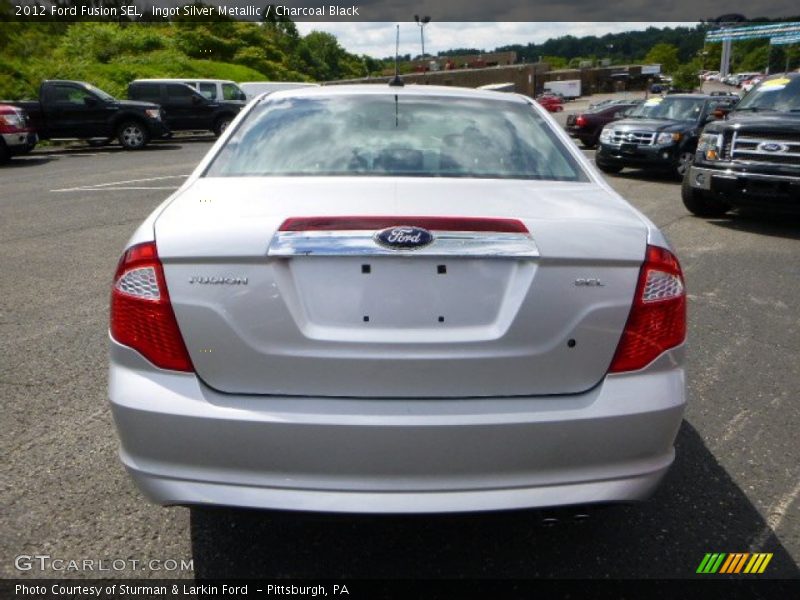 Ingot Silver Metallic / Charcoal Black 2012 Ford Fusion SEL