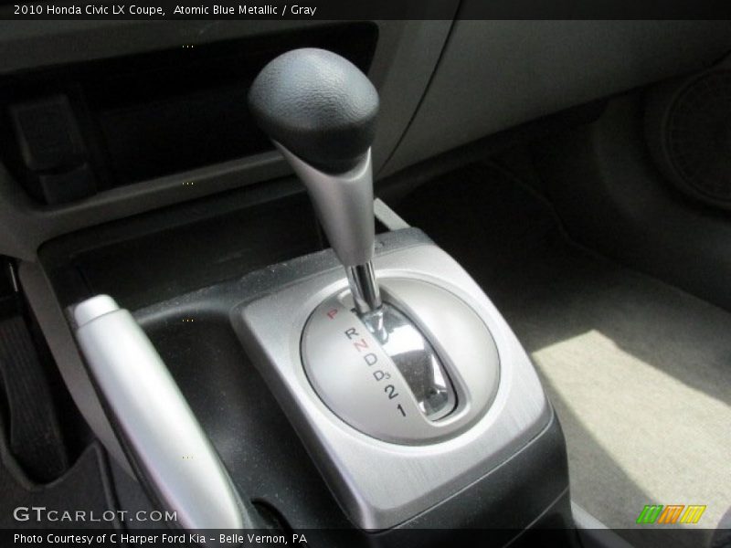 Atomic Blue Metallic / Gray 2010 Honda Civic LX Coupe