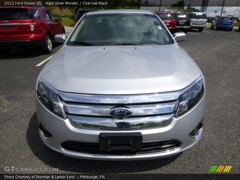 Ingot Silver Metallic / Charcoal Black 2012 Ford Fusion SEL