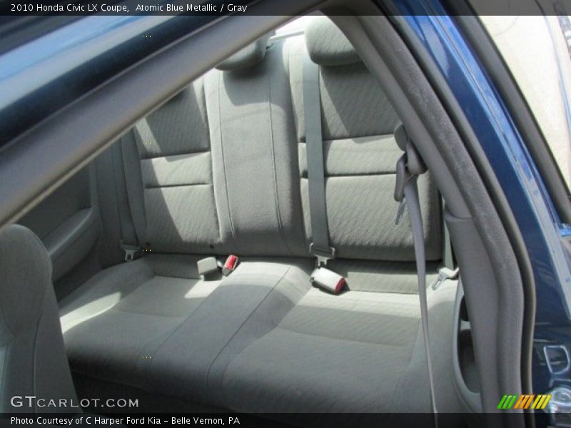 Atomic Blue Metallic / Gray 2010 Honda Civic LX Coupe