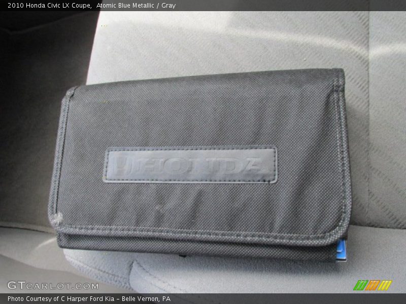 Atomic Blue Metallic / Gray 2010 Honda Civic LX Coupe