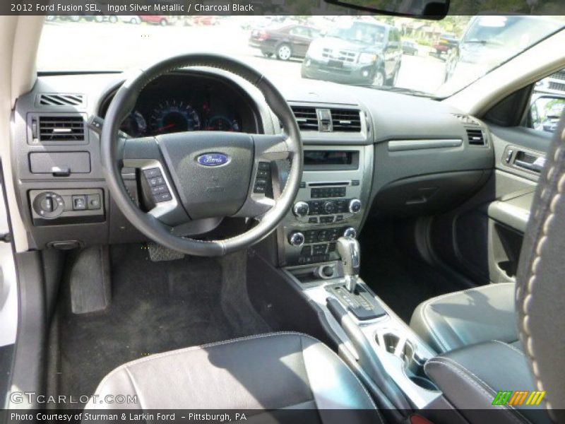 Ingot Silver Metallic / Charcoal Black 2012 Ford Fusion SEL