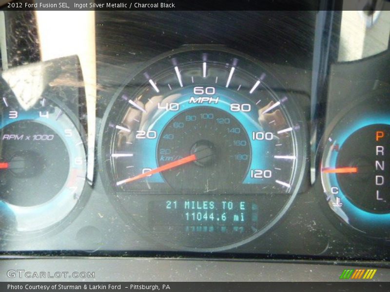 Ingot Silver Metallic / Charcoal Black 2012 Ford Fusion SEL