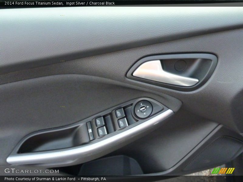 Ingot Silver / Charcoal Black 2014 Ford Focus Titanium Sedan