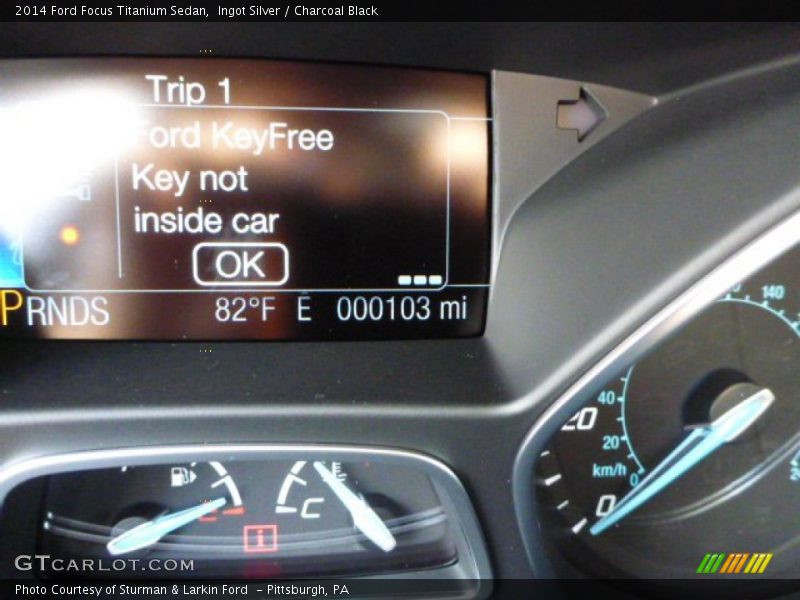 Ingot Silver / Charcoal Black 2014 Ford Focus Titanium Sedan