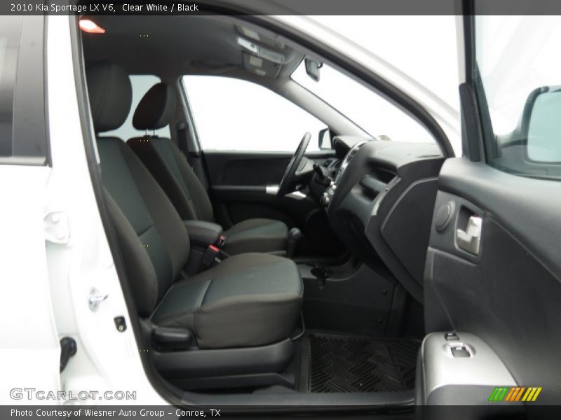 Clear White / Black 2010 Kia Sportage LX V6