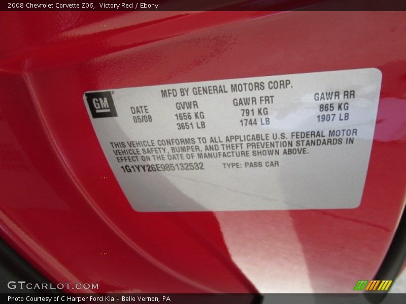 Victory Red / Ebony 2008 Chevrolet Corvette Z06