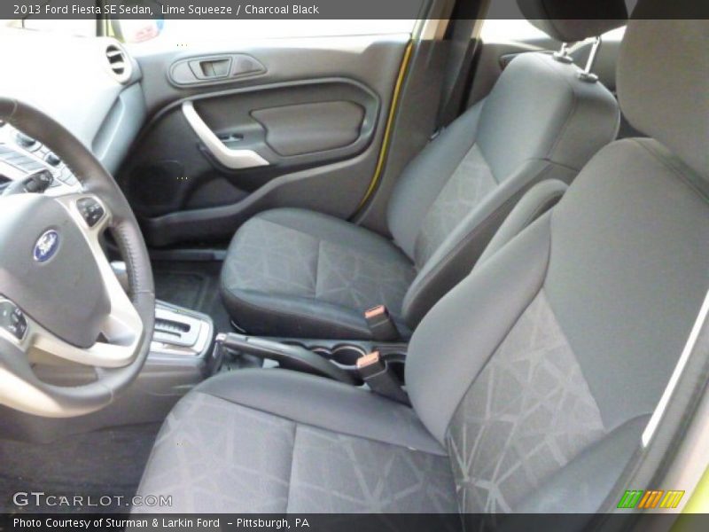 Front Seat of 2013 Fiesta SE Sedan