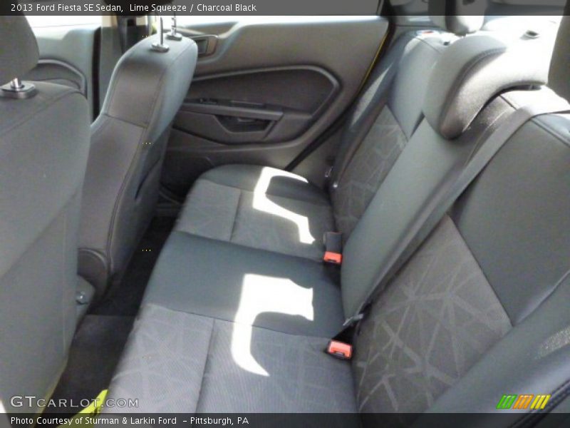 Rear Seat of 2013 Fiesta SE Sedan