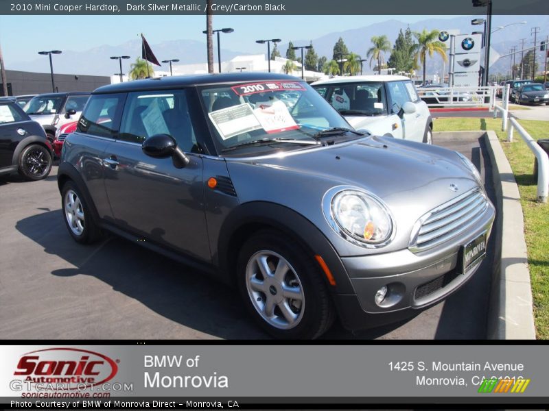 Dark Silver Metallic / Grey/Carbon Black 2010 Mini Cooper Hardtop