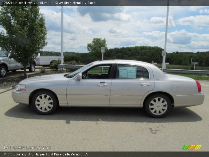 Silver Birch Metallic / Black 2004 Lincoln Town Car Ultimate