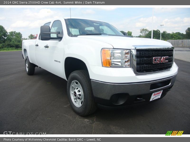 Summit White / Dark Titanium 2014 GMC Sierra 2500HD Crew Cab 4x4