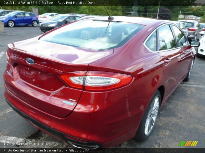 Ruby Red Metallic / Dune 2013 Ford Fusion SE 2.0 EcoBoost