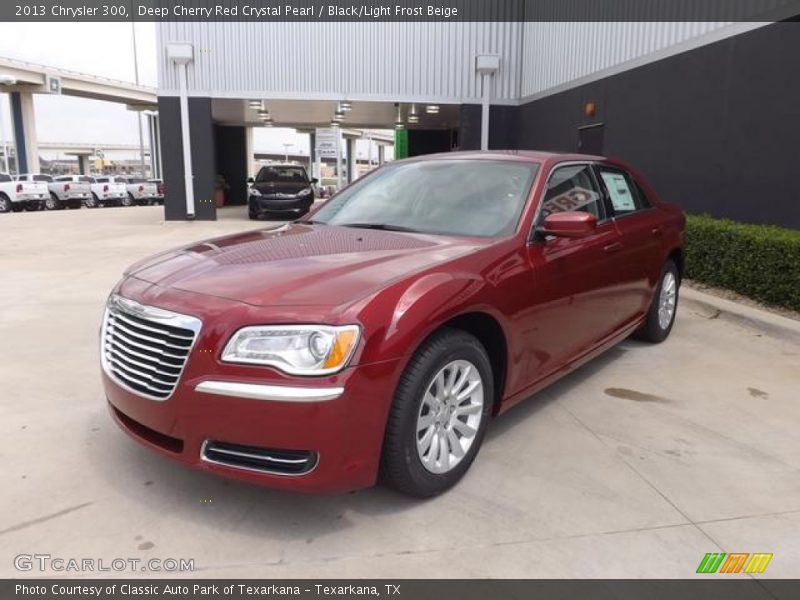 Deep Cherry Red Crystal Pearl / Black/Light Frost Beige 2013 Chrysler 300