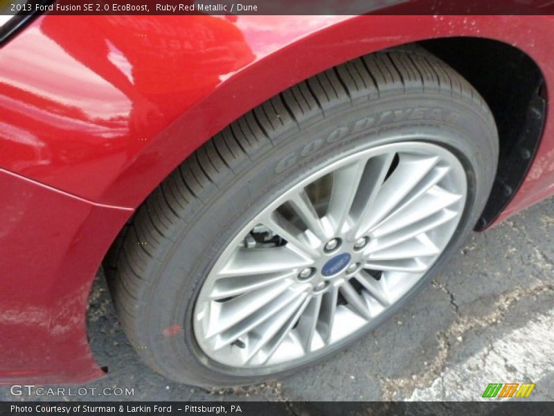 Ruby Red Metallic / Dune 2013 Ford Fusion SE 2.0 EcoBoost