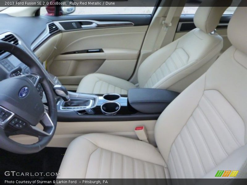 Ruby Red Metallic / Dune 2013 Ford Fusion SE 2.0 EcoBoost