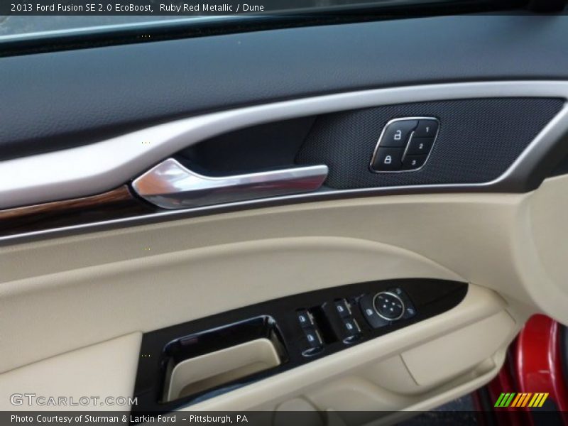 Ruby Red Metallic / Dune 2013 Ford Fusion SE 2.0 EcoBoost