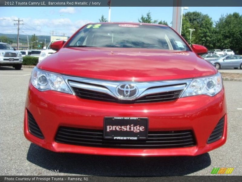 Barcelona Red Metallic / Ivory 2012 Toyota Camry LE