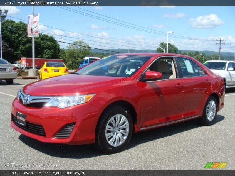 Barcelona Red Metallic / Ivory 2012 Toyota Camry LE
