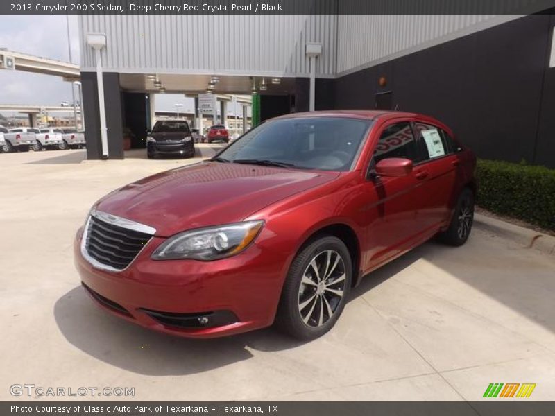 Deep Cherry Red Crystal Pearl / Black 2013 Chrysler 200 S Sedan