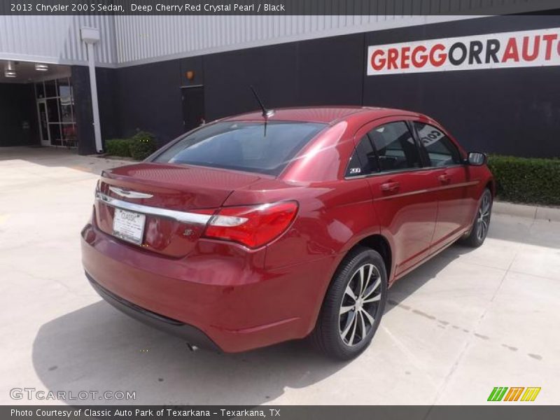 Deep Cherry Red Crystal Pearl / Black 2013 Chrysler 200 S Sedan