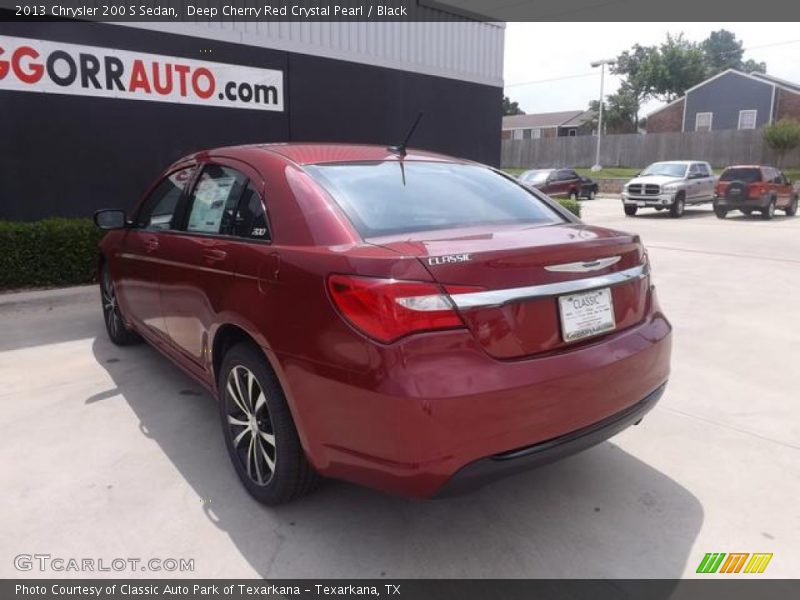 Deep Cherry Red Crystal Pearl / Black 2013 Chrysler 200 S Sedan