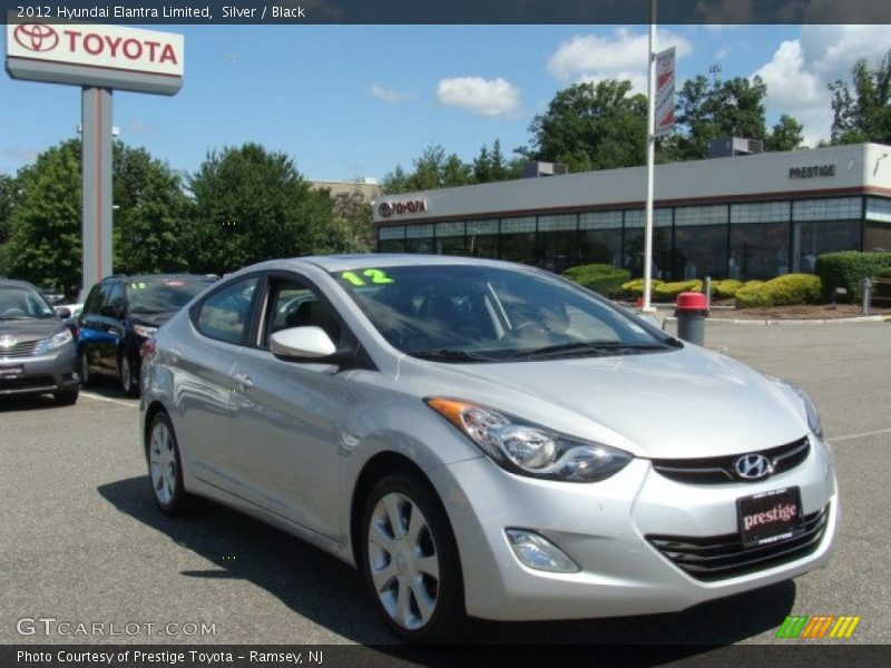 Silver / Black 2012 Hyundai Elantra Limited