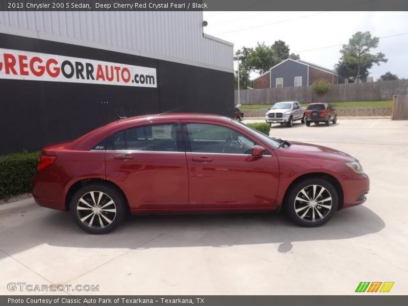 Deep Cherry Red Crystal Pearl / Black 2013 Chrysler 200 S Sedan