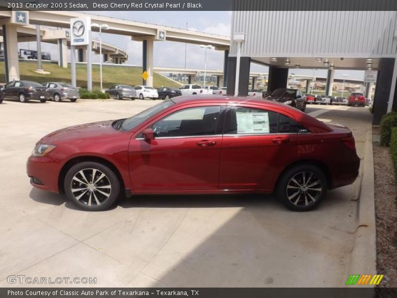 Deep Cherry Red Crystal Pearl / Black 2013 Chrysler 200 S Sedan