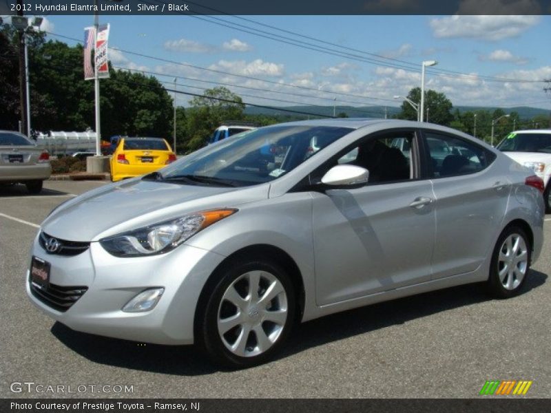 Silver / Black 2012 Hyundai Elantra Limited