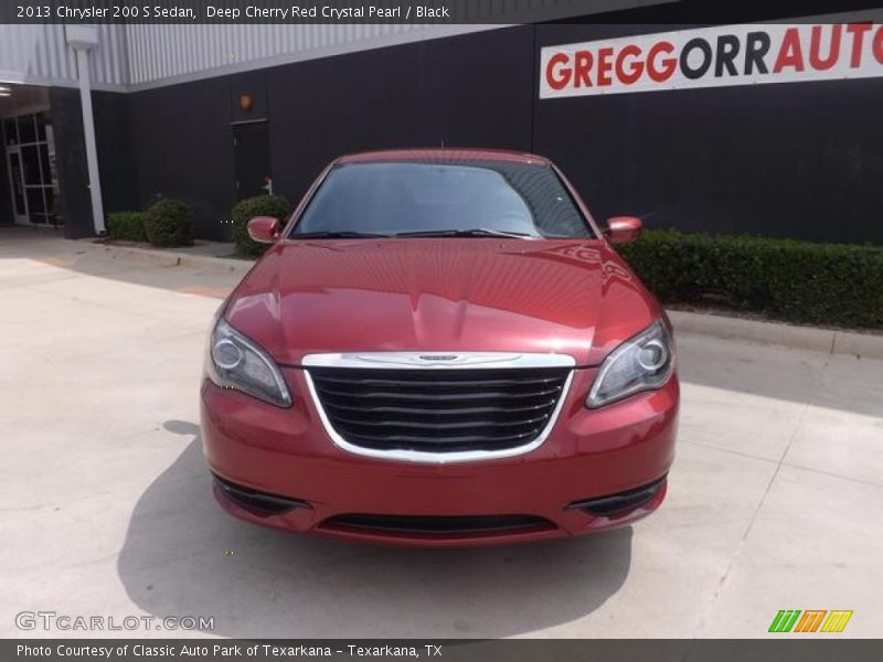 Deep Cherry Red Crystal Pearl / Black 2013 Chrysler 200 S Sedan