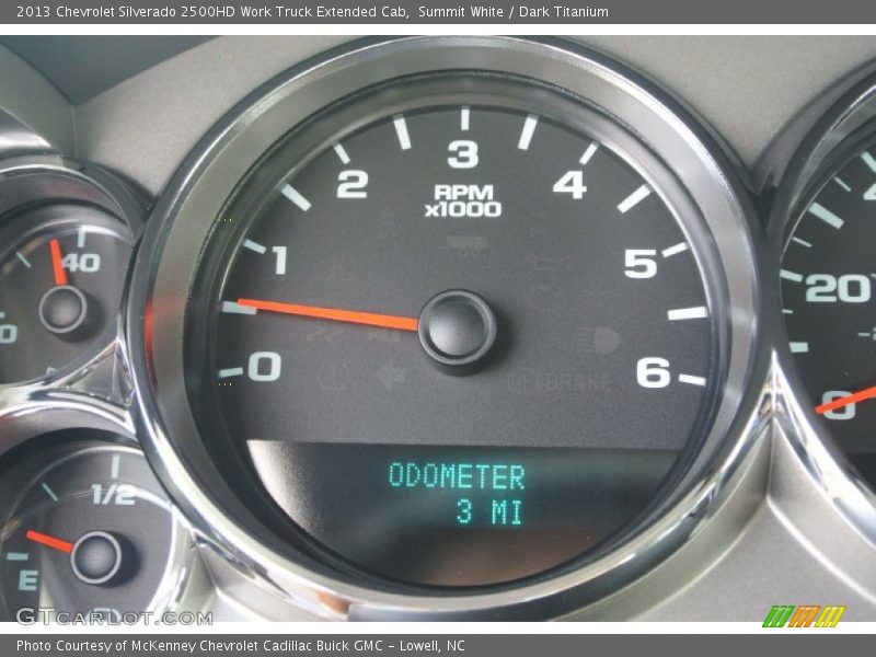 Summit White / Dark Titanium 2013 Chevrolet Silverado 2500HD Work Truck Extended Cab