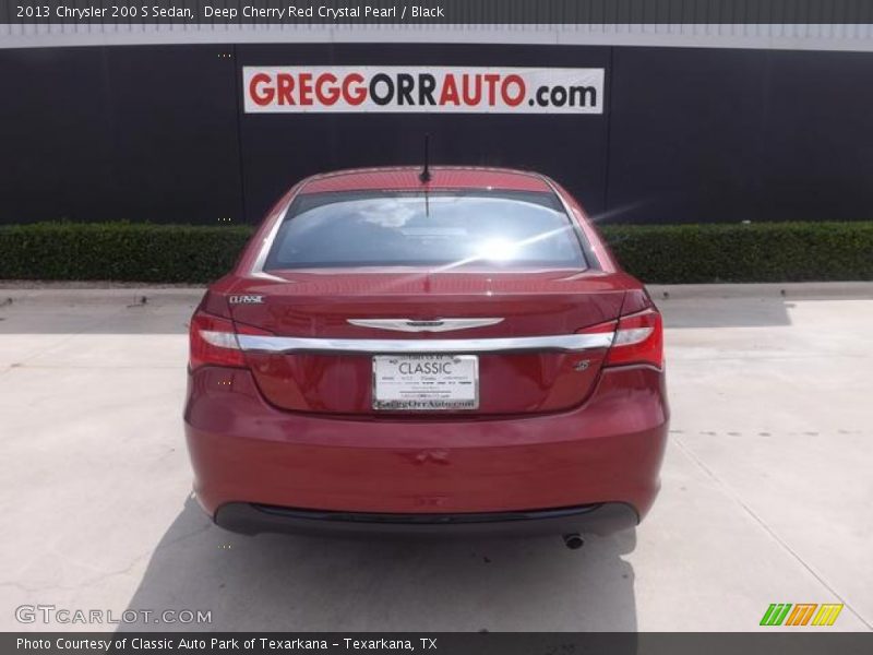 Deep Cherry Red Crystal Pearl / Black 2013 Chrysler 200 S Sedan