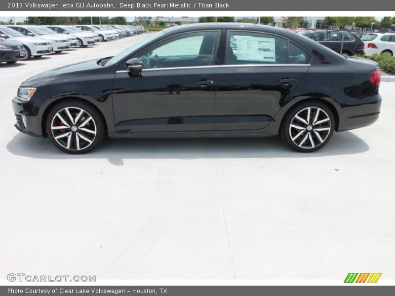 Deep Black Pearl Metallic / Titan Black 2013 Volkswagen Jetta GLI Autobahn