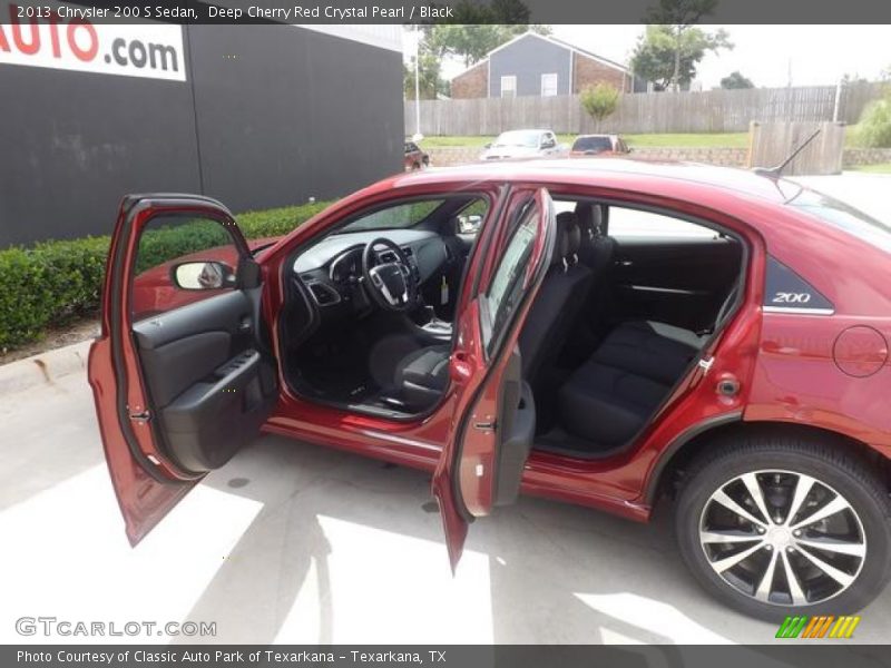 Deep Cherry Red Crystal Pearl / Black 2013 Chrysler 200 S Sedan