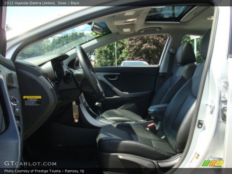 Silver / Black 2012 Hyundai Elantra Limited