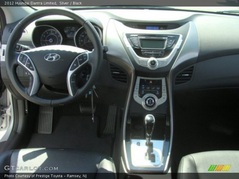 Silver / Black 2012 Hyundai Elantra Limited