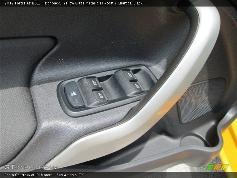 Yellow Blaze Metallic Tri-coat / Charcoal Black 2012 Ford Fiesta SES Hatchback