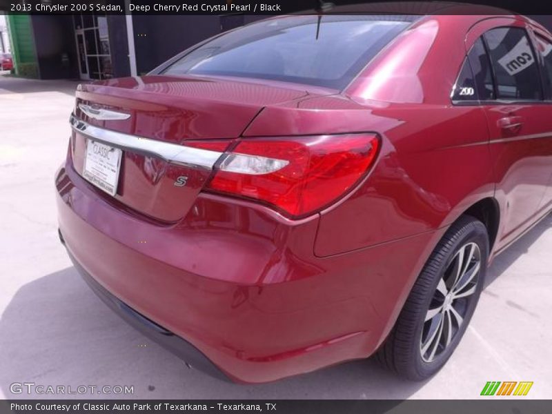 Deep Cherry Red Crystal Pearl / Black 2013 Chrysler 200 S Sedan