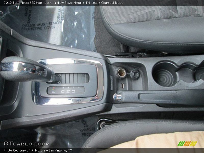 Yellow Blaze Metallic Tri-coat / Charcoal Black 2012 Ford Fiesta SES Hatchback