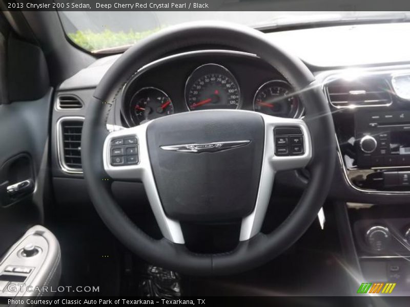 Deep Cherry Red Crystal Pearl / Black 2013 Chrysler 200 S Sedan