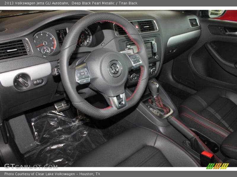 Deep Black Pearl Metallic / Titan Black 2013 Volkswagen Jetta GLI Autobahn