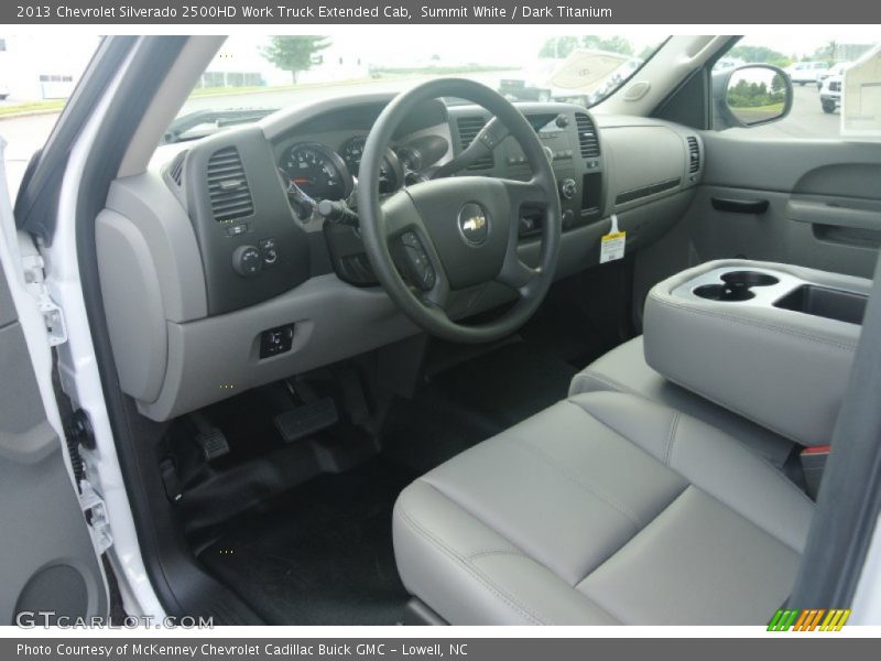 Summit White / Dark Titanium 2013 Chevrolet Silverado 2500HD Work Truck Extended Cab